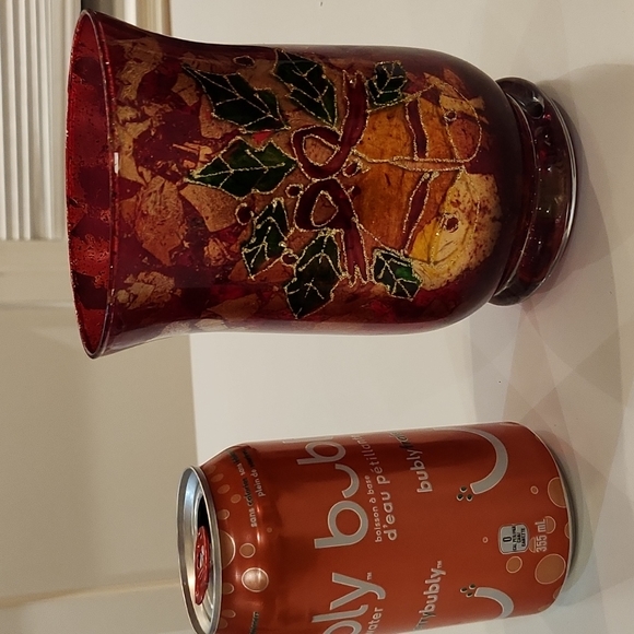 Red candle holder - Picture 1 of 1